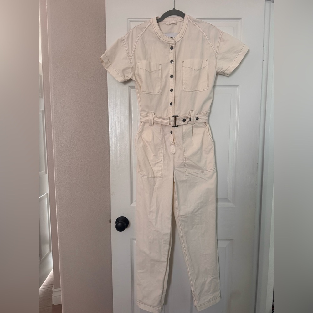 Pistola Freya belted jumpsuit in off-white size XS